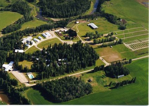 Aerial View of Foothills Camp