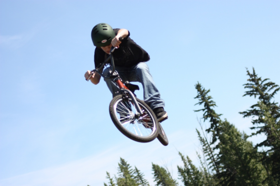 BMX BIKING - Ride your way to excitement as you try out different jumps, turns, and twists with our great collection of bikes. Have a blast with this activity and watch the staff try a 360 off the big jump.